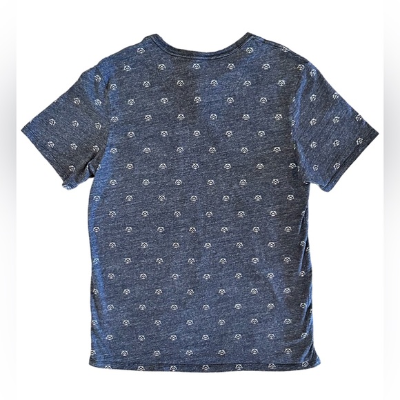 Star Wars Grey/blue T-Shirt Stormtrooper Darth Vader Casual Button Official L - Picture 2 of 13